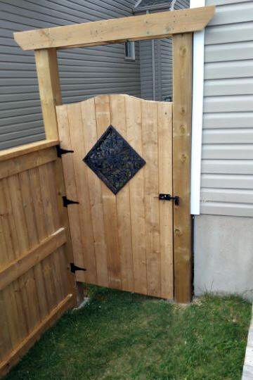 gate fence door install